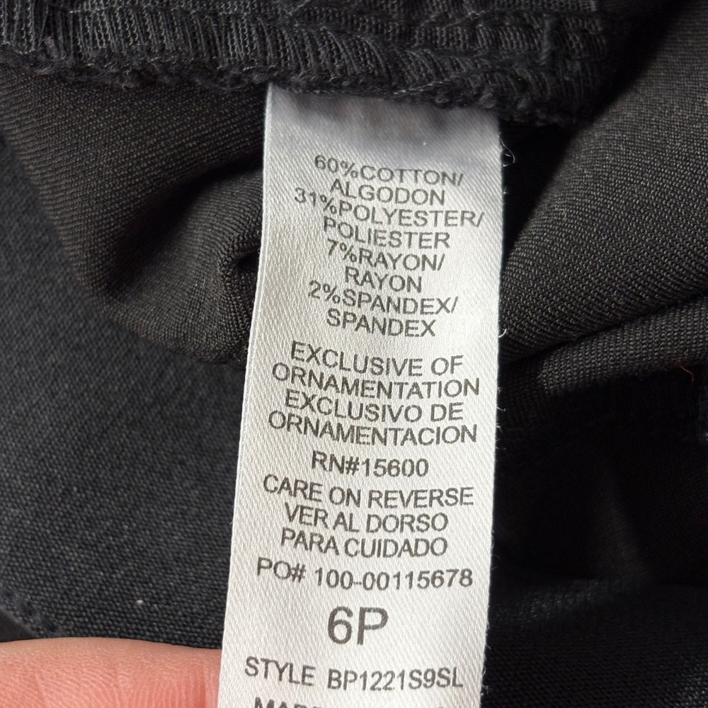 NWT Democracy Womens Pants 6P Black Absolution Curve Equality Flare BP1221S9SL - Picture 8 of 15